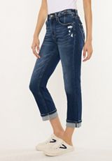 KanCan&trade; High Rise Cuff Hem Cropped Jean, C258, small
