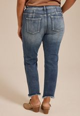 Plus Size KanCan&trade; High Rise Fray Hem Button Fly Capri, C3337, small