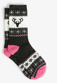Festive Polar Bear Christmas Crew Socks