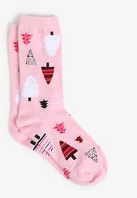 Festive Polar Bear Christmas Crew Socks