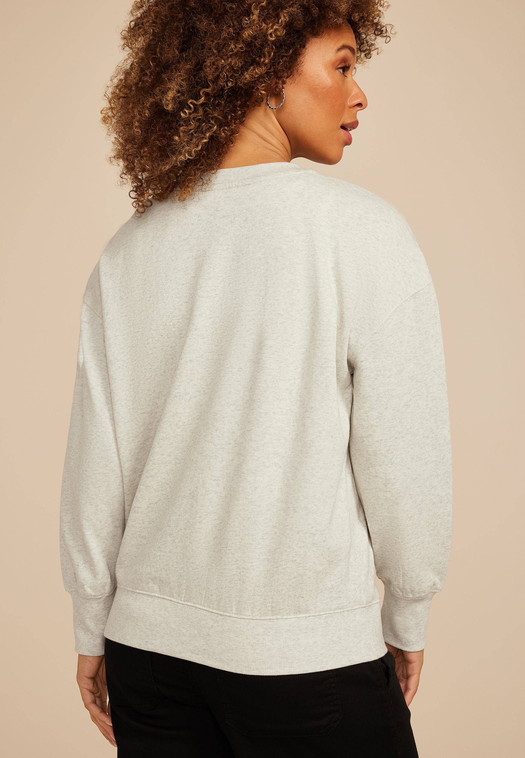 Animal Heart Relaxed Fit Sweatshirt, C3363, large