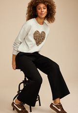 Animal Heart Relaxed Fit Sweatshirt, C3363, small
