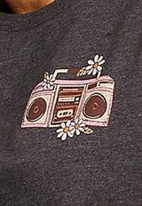 Be Patient Im From the 80s Classic Fit Graphic Tee, CHARCOAL HEATHER GRAY, small