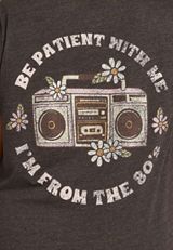 Plus Size Be Patient Im From the 80s Classic Fit Graphic Tee, C3806, small