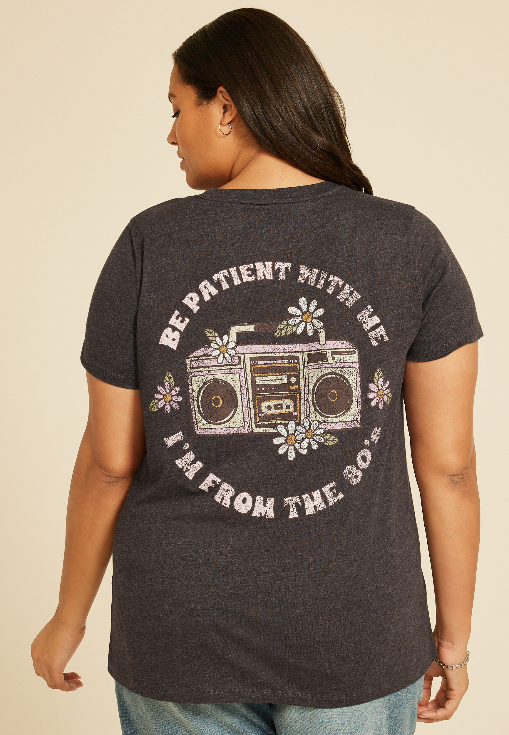 Plus Size Be Patient Im From the 80s Classic Fit Graphic Tee, C3806, large
