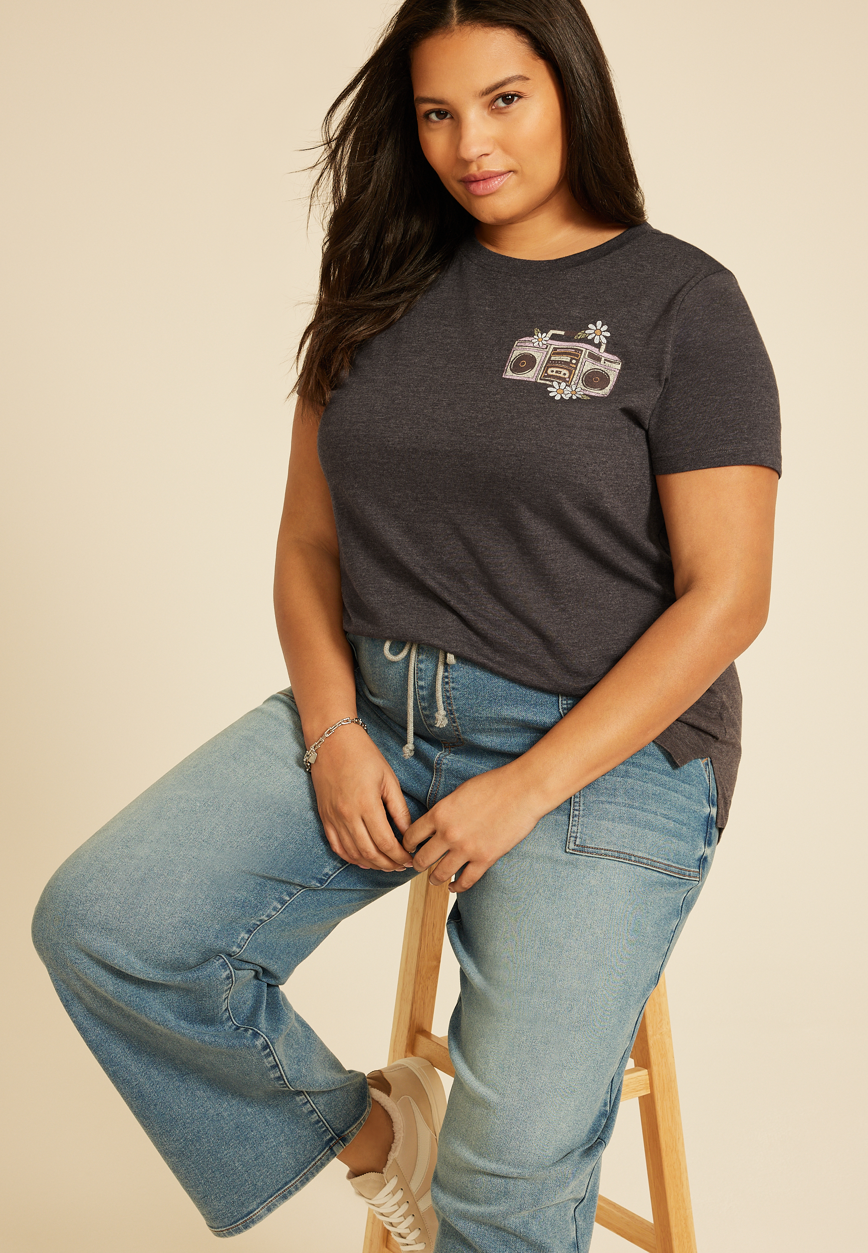 Plus Size Be Patient Im From the 80s Classic Fit Graphic Tee, C3806, large
