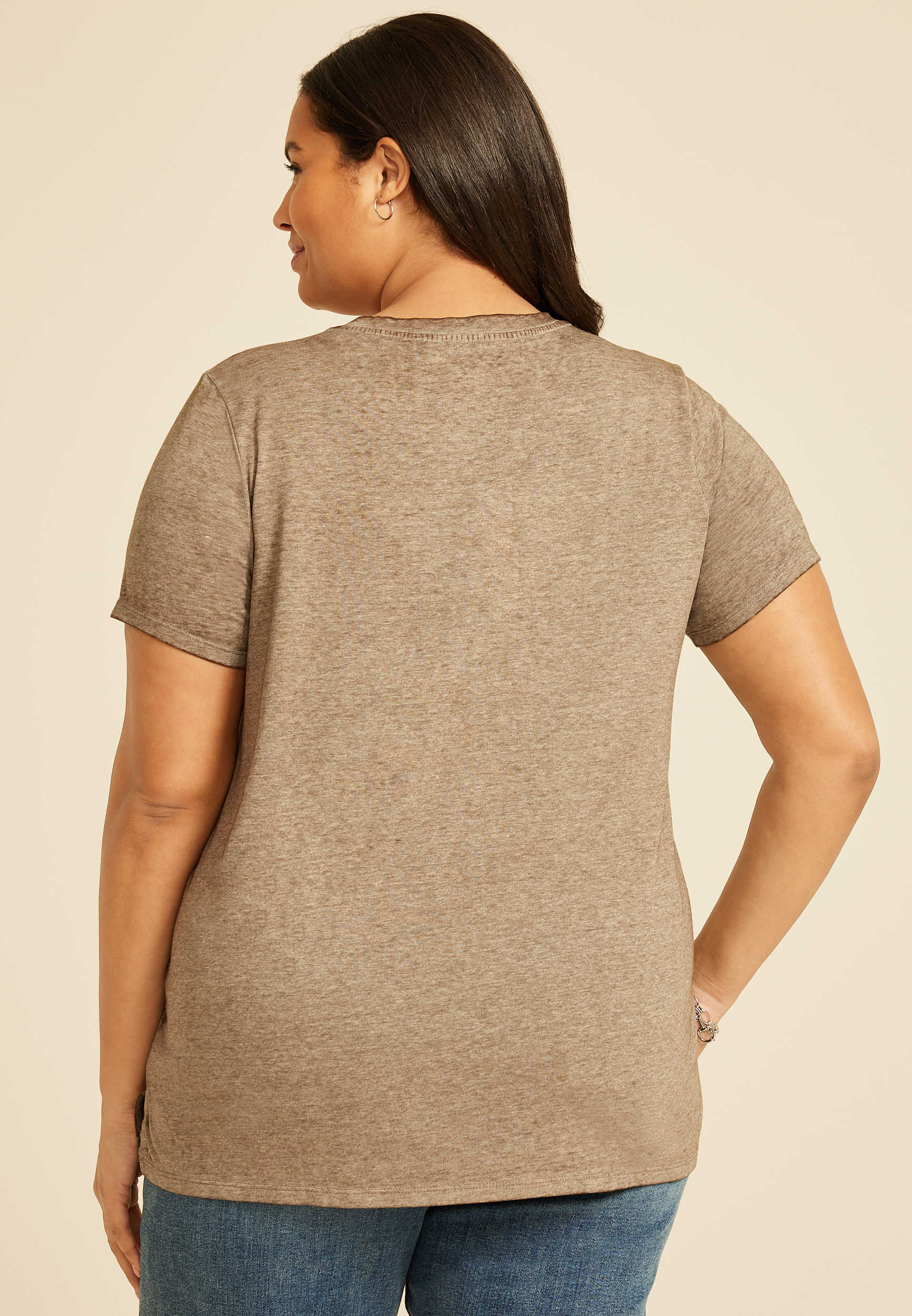 Plus Size Little Bit Country Little Bit Rock N Roll Classic Fit Graphic Tee, C115, large