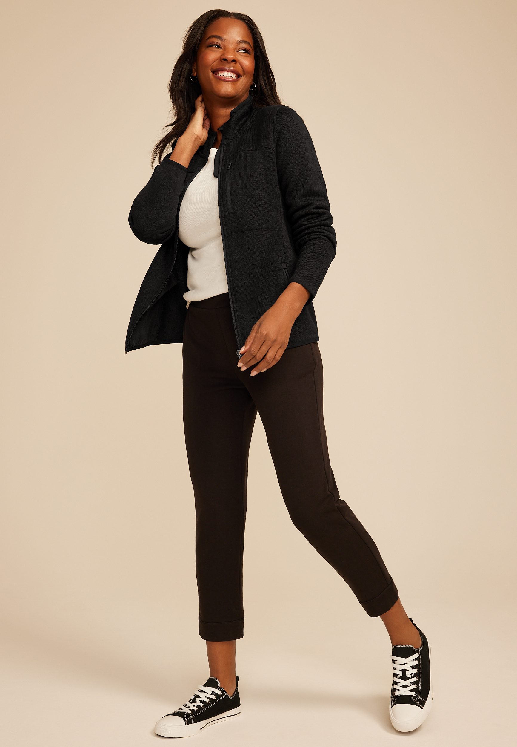 Fleece Athleisure Full Zip Jacket | maurices