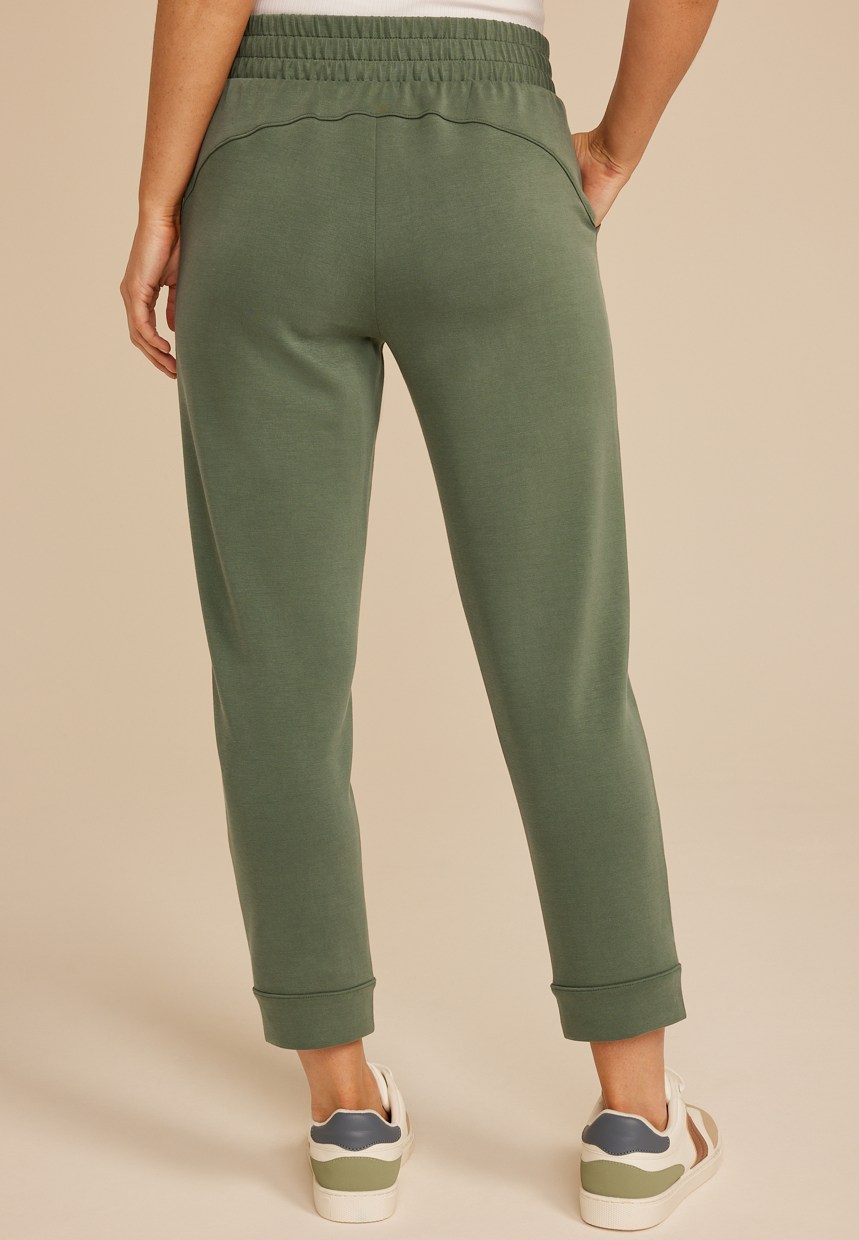 Cloud Scuba Knit High Rise Tapered Pant - thumbnail 6