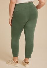 Plus Size Cloud Scuba Knit High Rise Tapered Pant, C3157, small