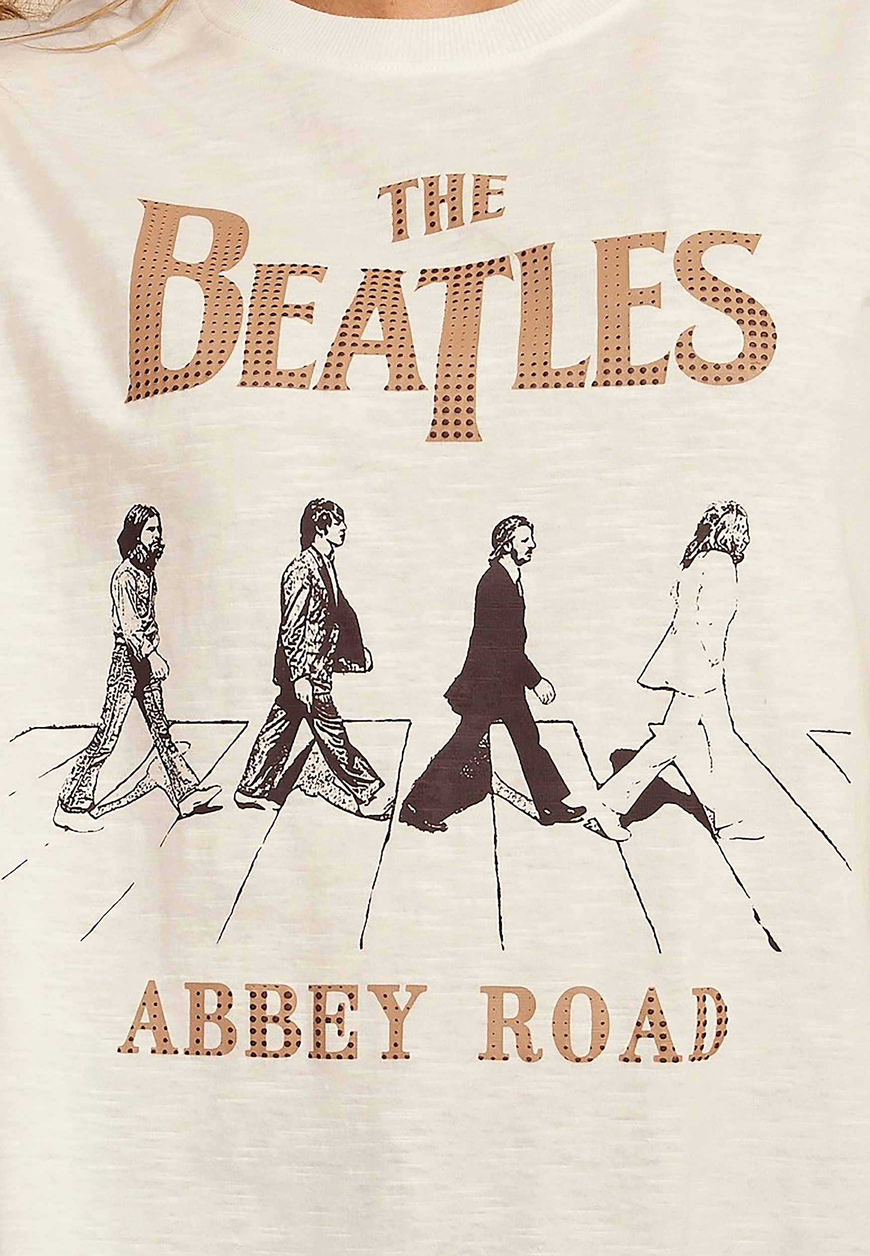Beatles Oversized Fit Graphic Tee, C4673, large