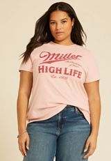 Plus Size Miller High Life Classic Fit Graphic Tee, C9890, small