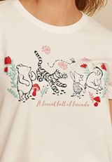 Pooh And Friend Classic Fit Graphic Tee, ECRU, small