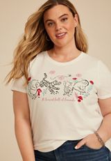 Plus Size Pooh And Friend Classic Fit Graphic Tee, ECRU, small
