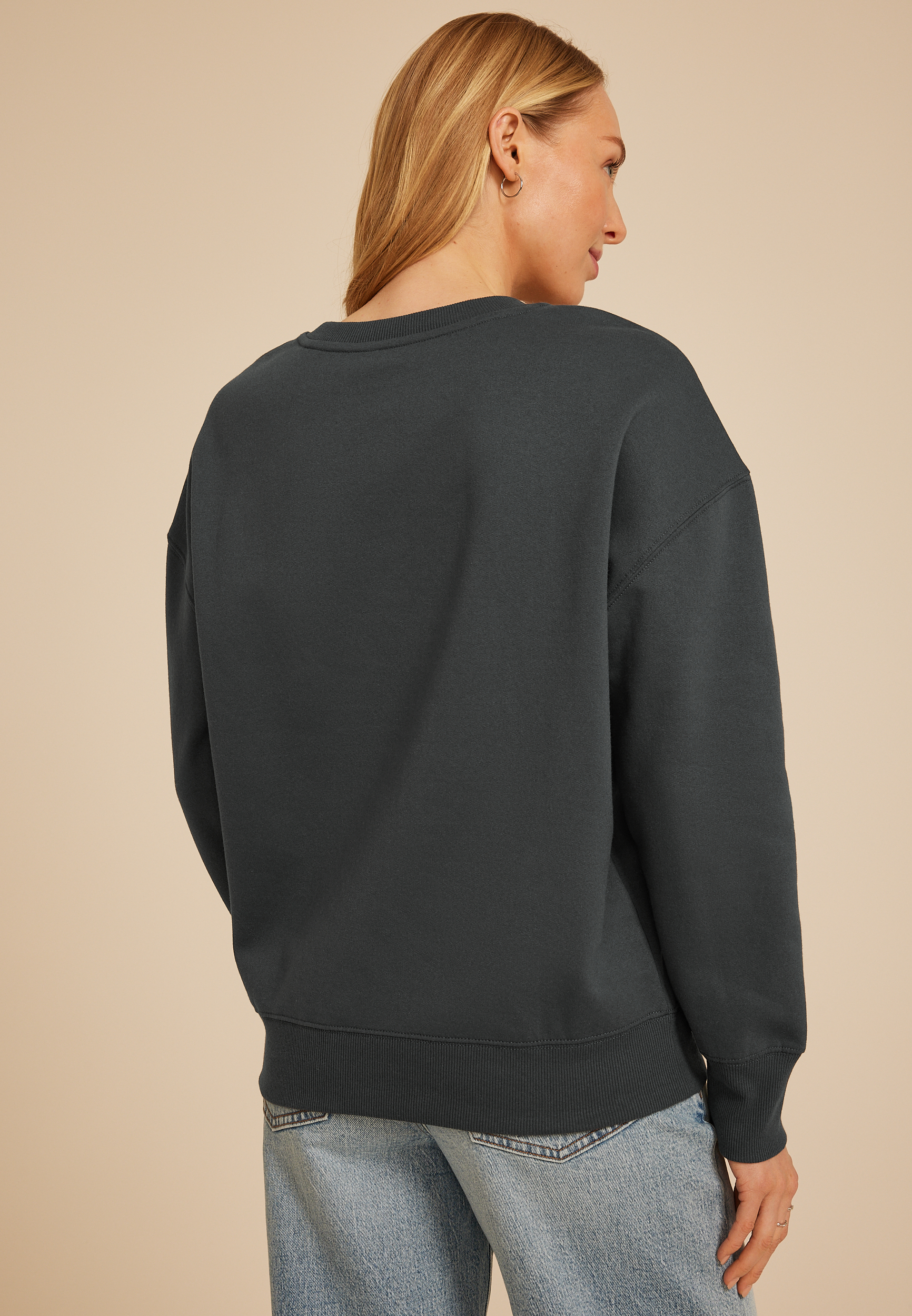 Rolling Stones Relaxed Fit Sweatshirt, CHARCOAL, large