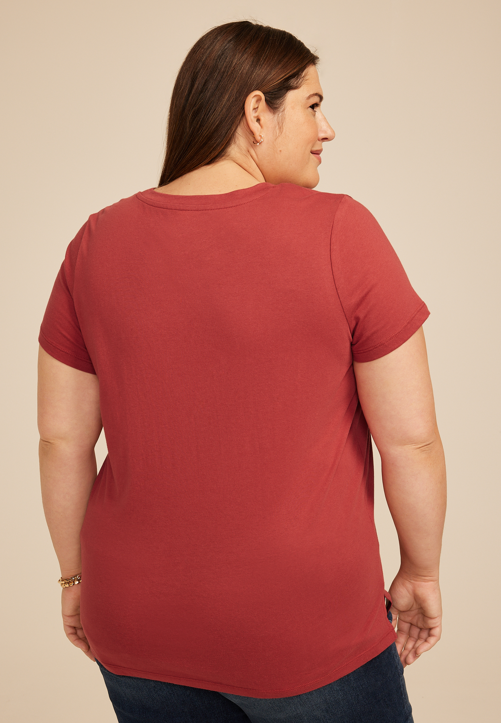 Plus Size Peanuts Snoopy Heart Classic Fit Graphic Tee, C194, large