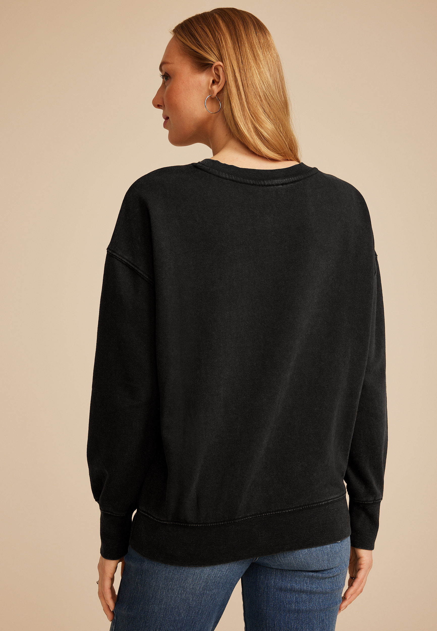 Studio Y  Embellished Crew Neck Sweatshirt, C106, large