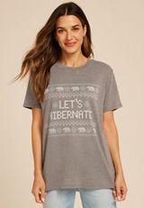 Lets Hibernate Oversized Fit Graphic Tee, , small