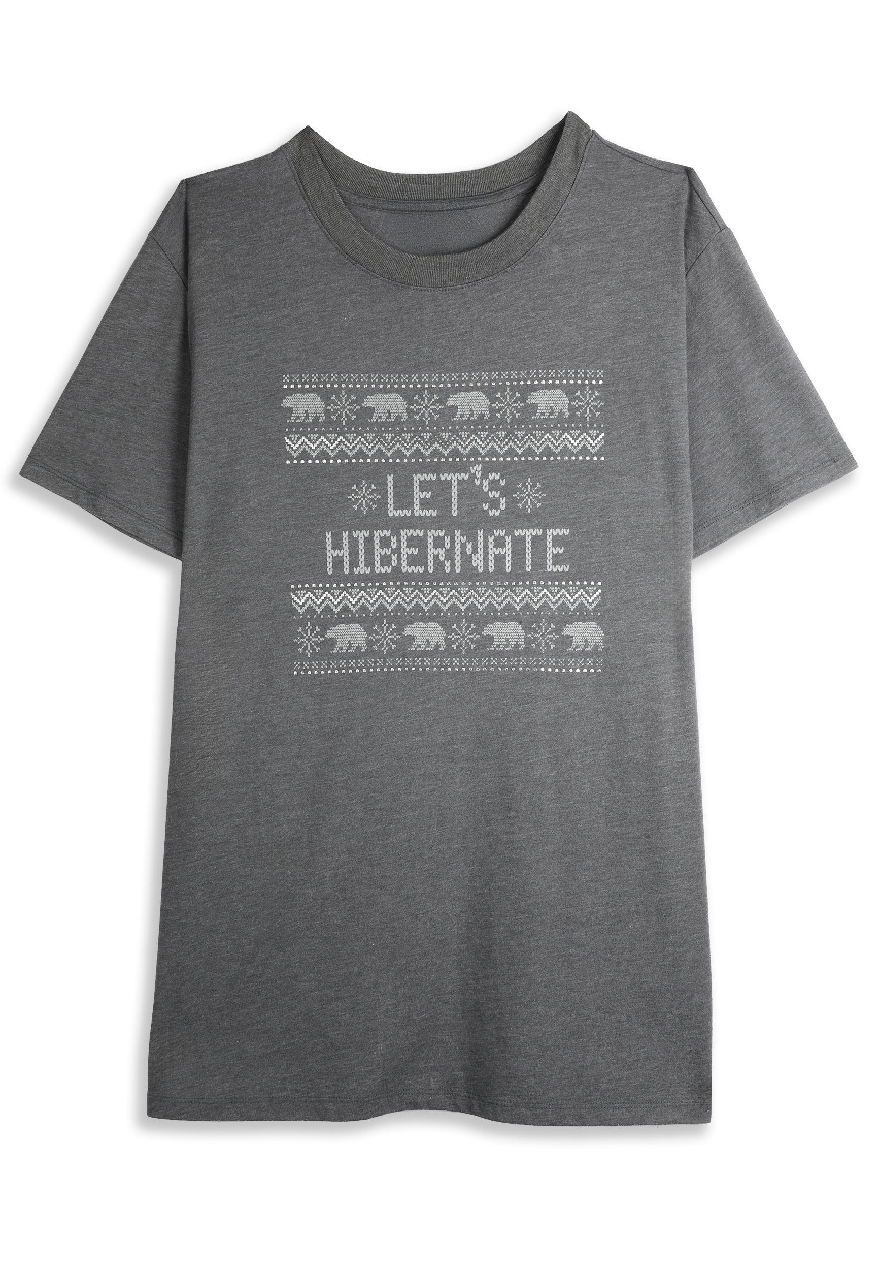 Lets Hibernate Oversized Fit Graphic Tee, , large