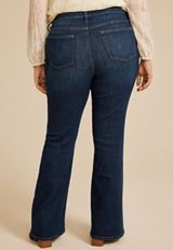 Plus Size edgely&trade; Dark High Rise Flare Jean, C258, small