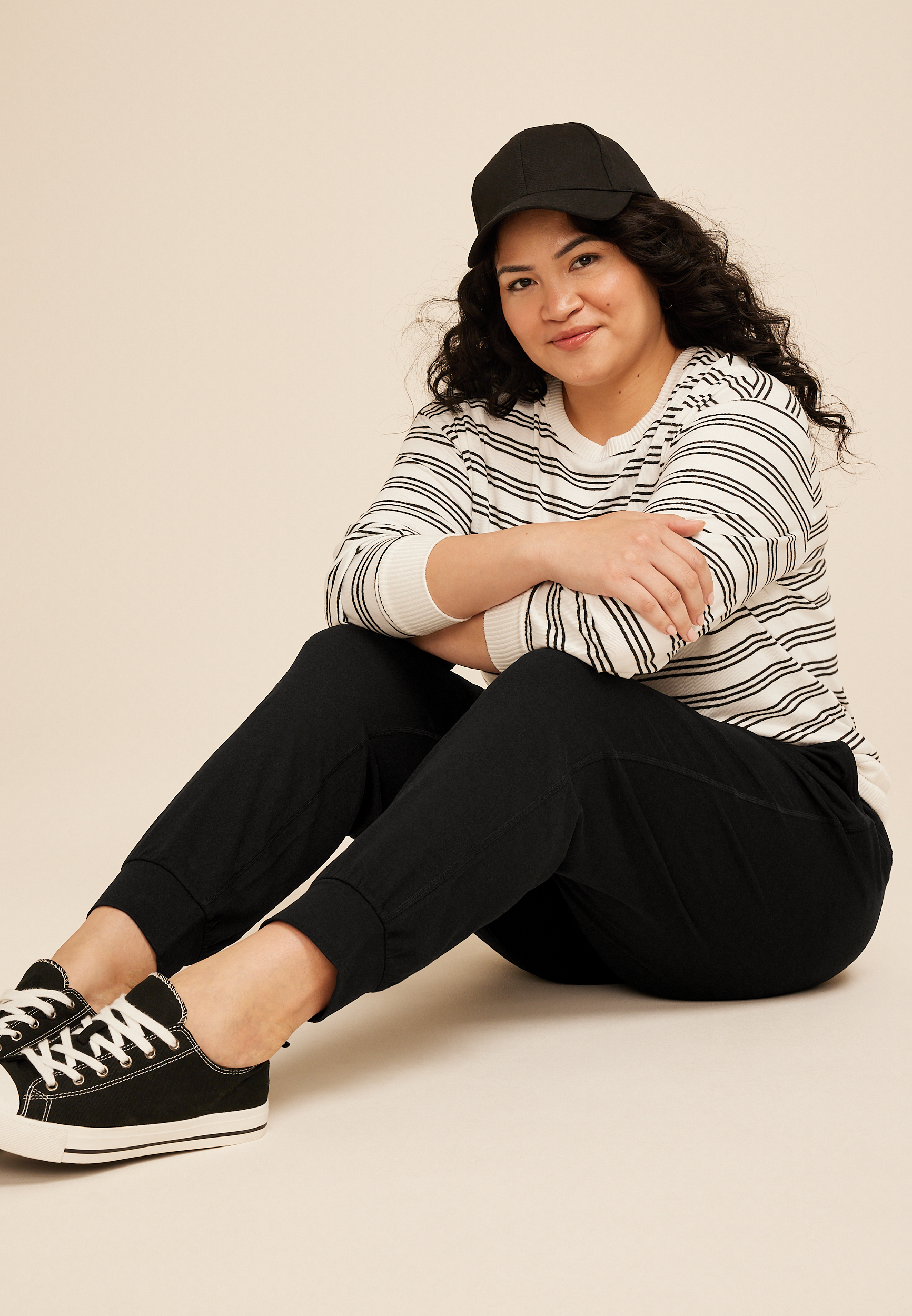 Plus Size Cloud Stretch Jogger, BLACK, large