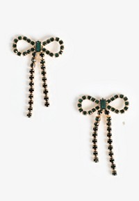 Gold Emerald Drop Earrings