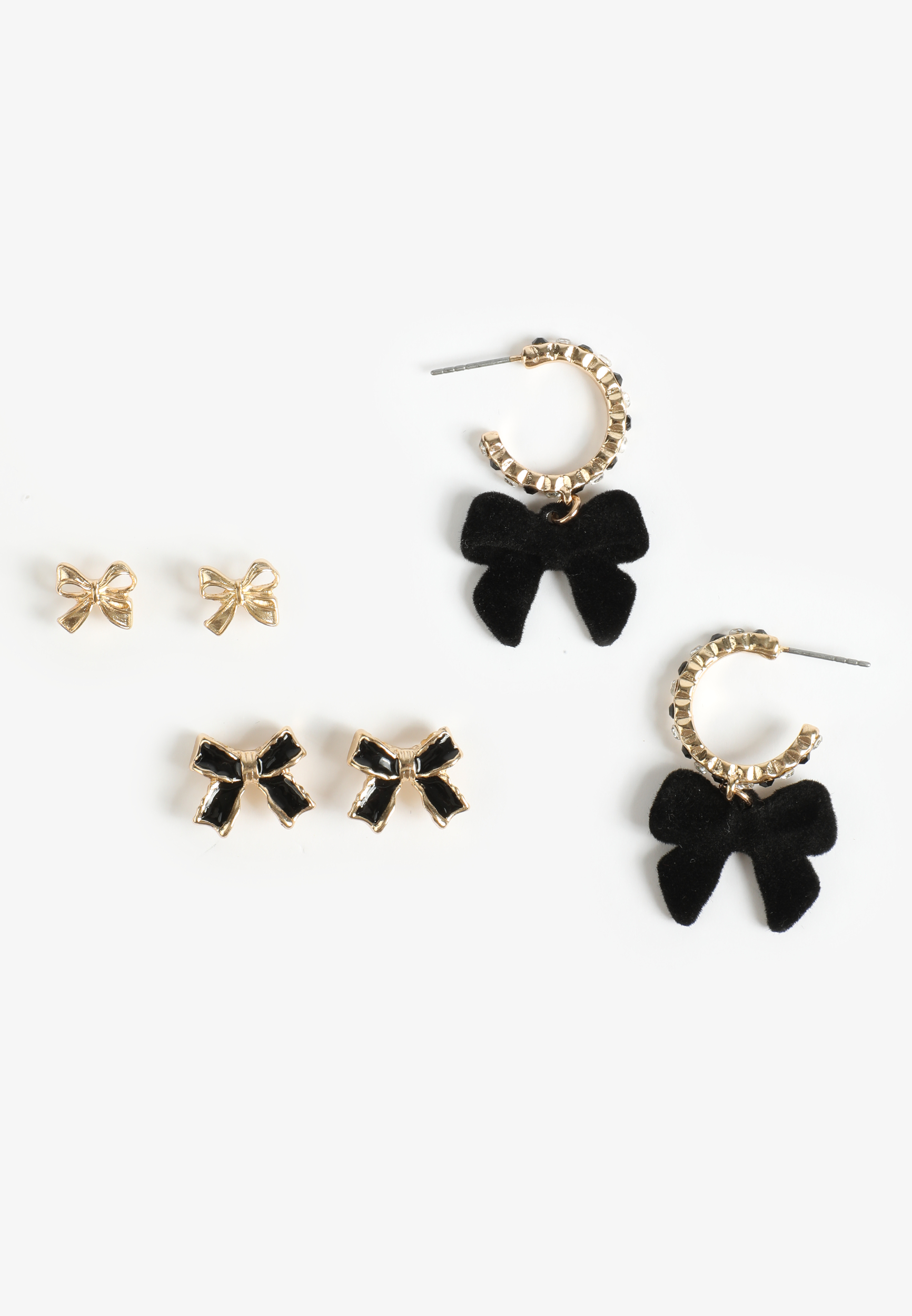 3 Pack Bow Earring Set