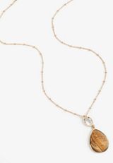 Semi Precious Stone Pendant Necklace, C8608, small