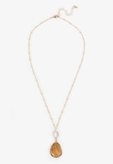 Semi Precious Stone Pendant Necklace, C8608, small