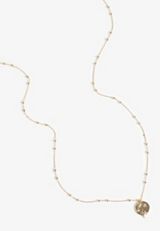 Gold Celestial Pendant Necklace, GOLD, small