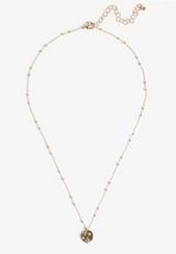 Gold Celestial Pendant Necklace, GOLD, small