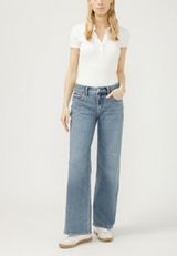 Silver Jeans Co.&reg; Suki Curvy Mid Rise Wide Leg Jean, C3337, small