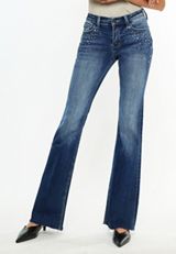 KanCan&trade; Embellished Mid Rise Flare Jean, C258, small