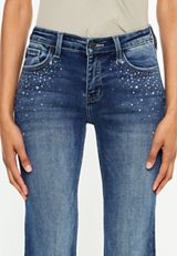 KanCan&trade; Embellished Mid Rise Flare Jean, C258, small