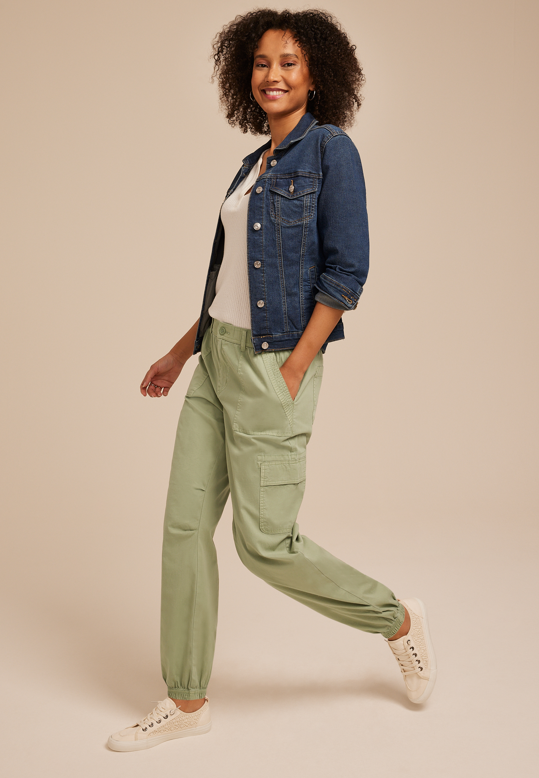 Lightweight Stretch High Rise Jogger, C201, large