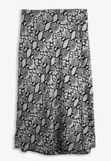 Studio Y Snake Print High Rise Midi Skirt, , small