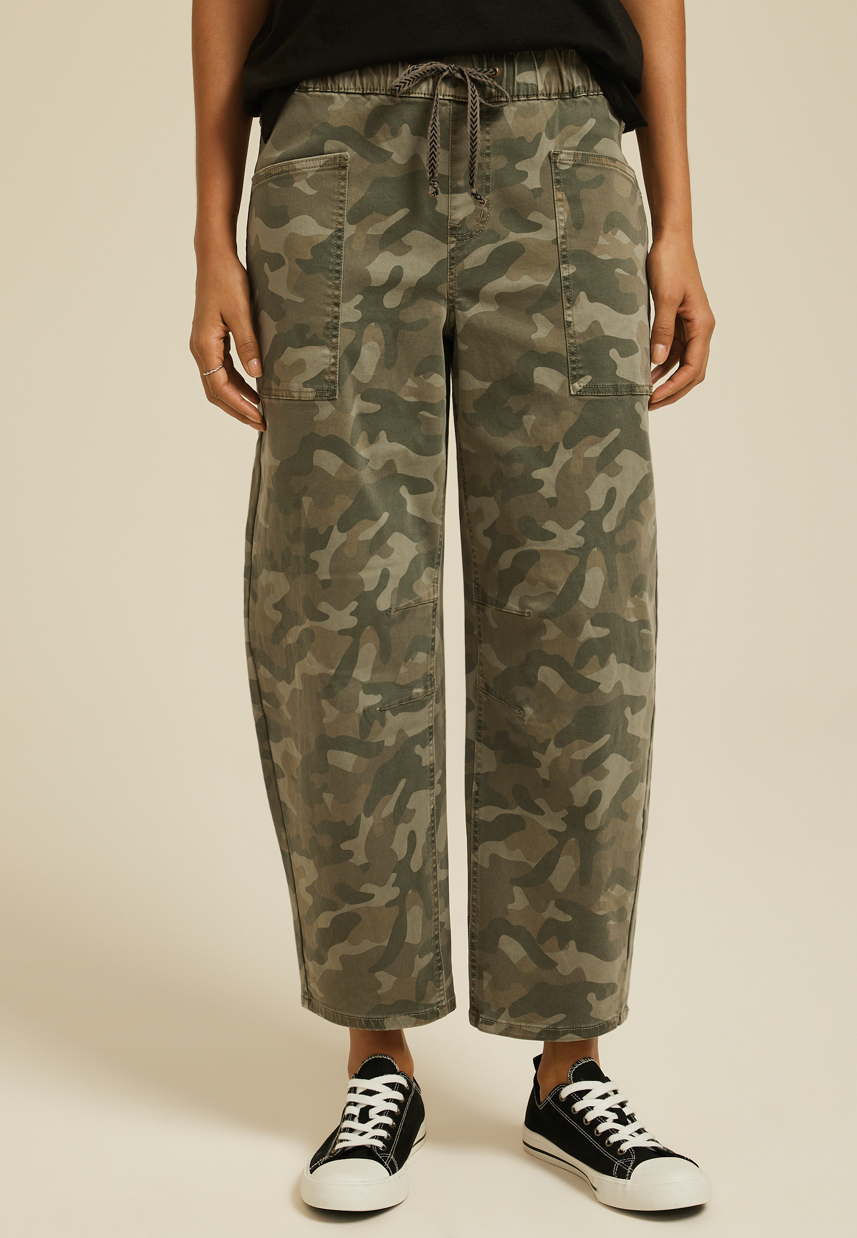 Camo Barrel Leg Weekender Pant