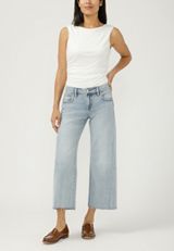 Silver Jeans Co.&reg; Suki Curvy Mid Rise Cropped Wide Leg Jean, C2806, small
