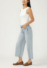 Silver Jeans Co.&reg; Suki Curvy Mid Rise Cropped Wide Leg Jean, C2806, small