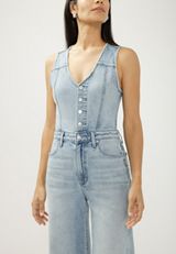 Silver Jeans Co.&reg; Light Wide Leg Vest Jumpsuit, C2806, small
