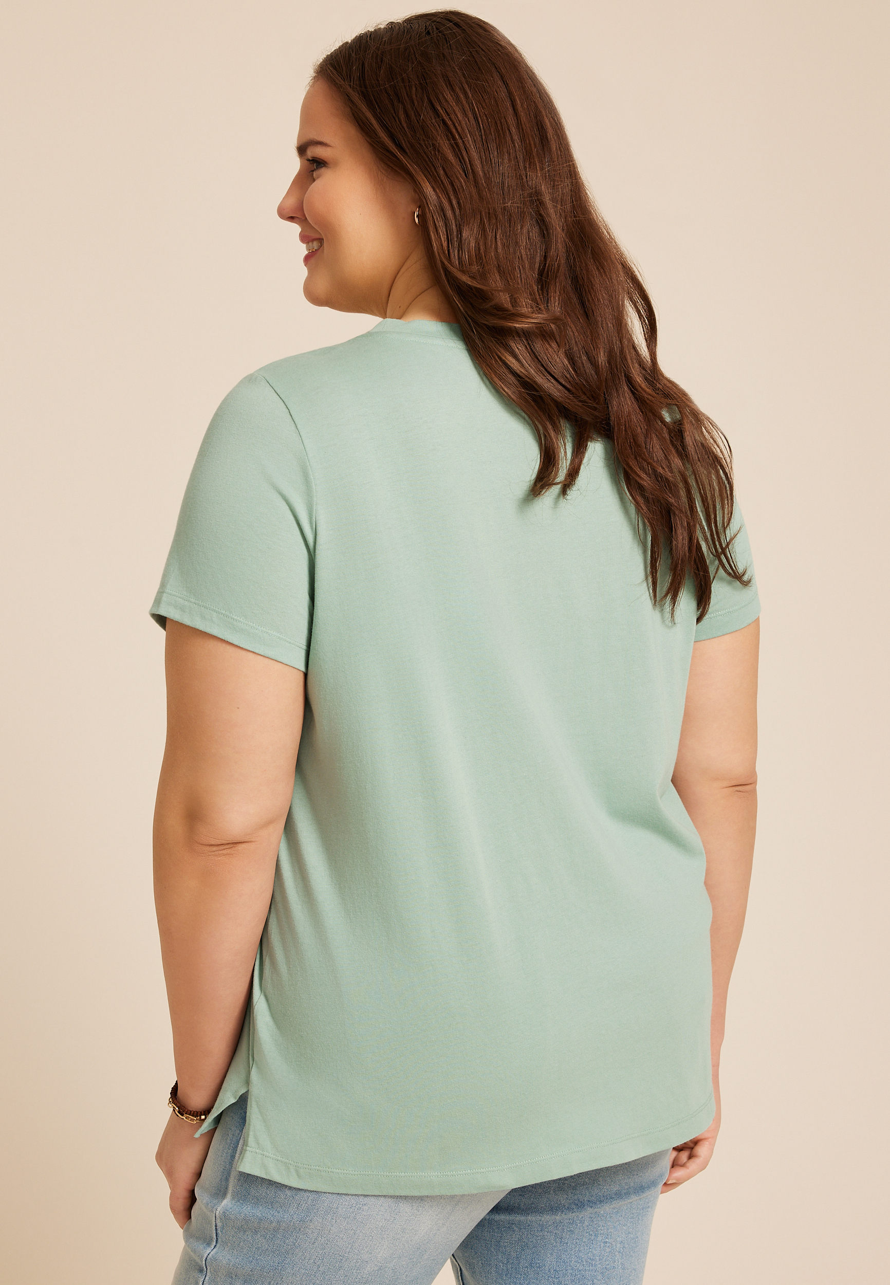 Plus Size Worry Less Love More Classic Fit Graphic Tee, C9402, large