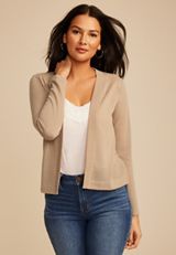 Textured Open Front Cardigan, C8714, small