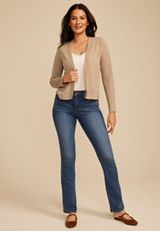 Textured Open Front Cardigan, C8714, small