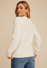 Mixed Stitch Speckled Sweater, C2380, small