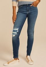 m jeans by maurices&trade; Cool Comfort High Rise Plaid Backed Jegging, C3337, small