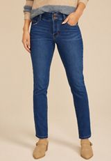 Everflex™ High Rise Stacked Waist Slim Straight Ankle Jean, C258, small