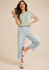 m jeans by maurices&trade; High Rise Light Soft Straight Cropped Jean, C2806, small