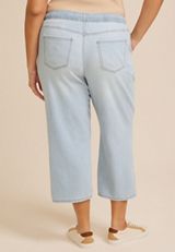 Plus Size m jeans by maurices&trade; High Rise Light Soft Straight Cropped Jean, C2806, small