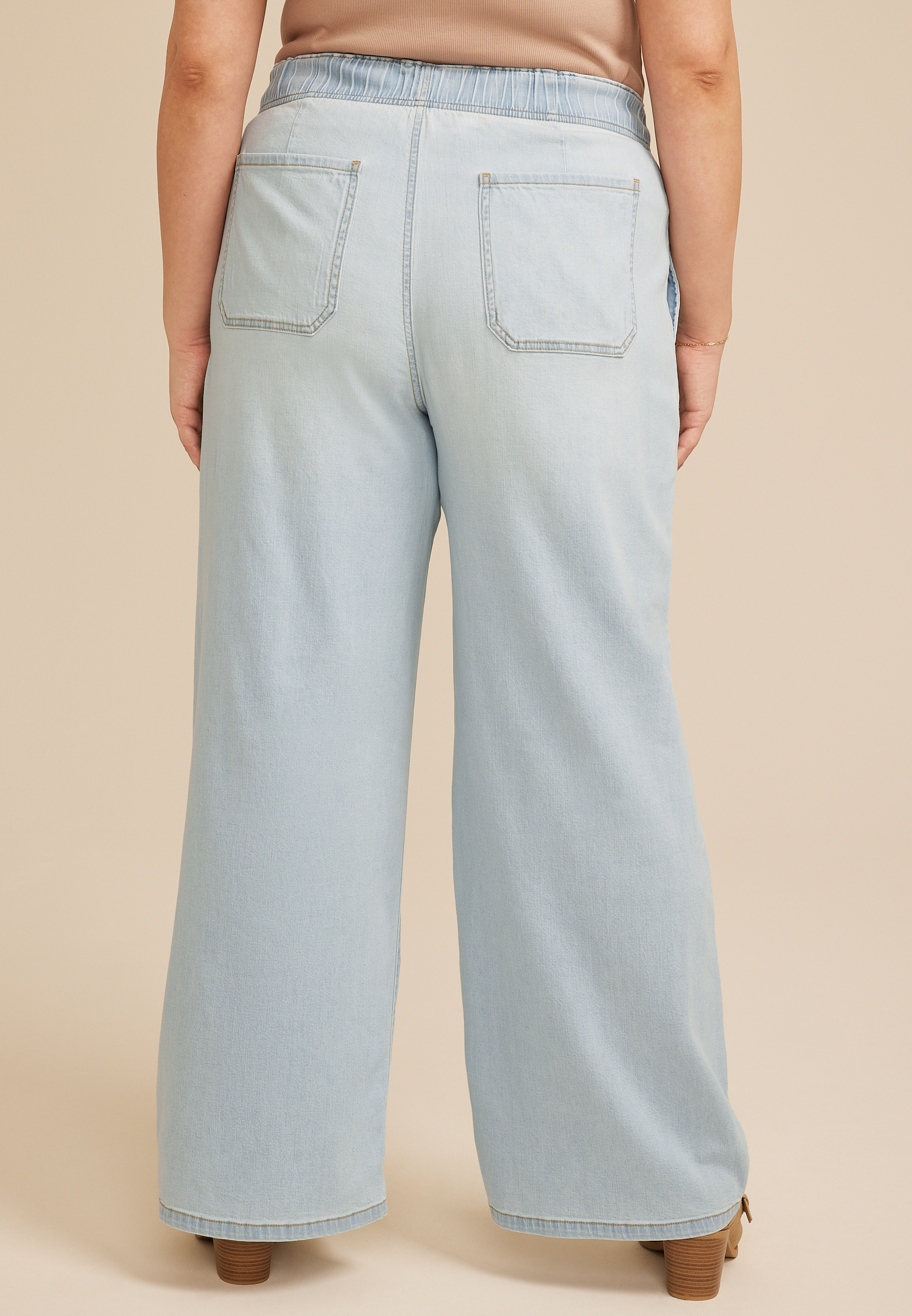 Plus Size m jeans by maurices&trade; Light Soft High Rise Wide Leg Jean, C2806, large