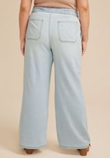 Plus Size m jeans by maurices&trade; Light Soft High Rise Wide Leg Jean, C2806, small